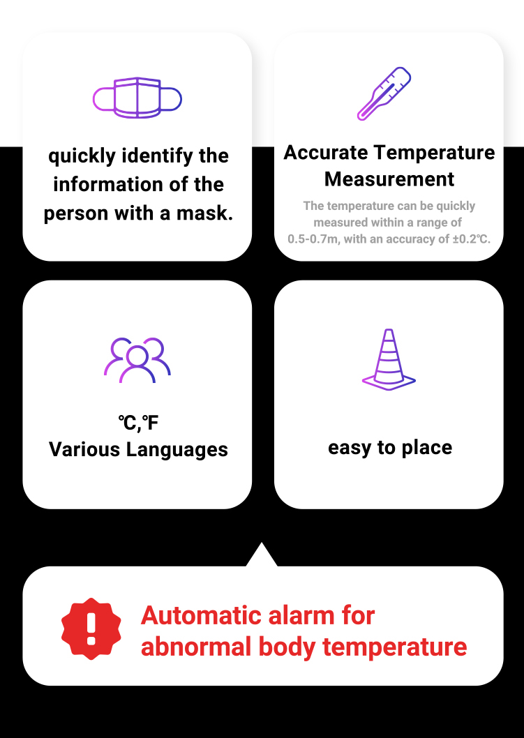 Automatic alarm for abnormal body temperature